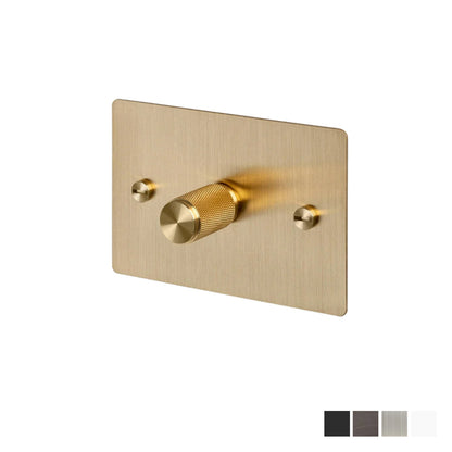 Buster & Punch 1G Dimmer / 2-Way / 100W / Horizontal / Cross - Available in Various Finishes