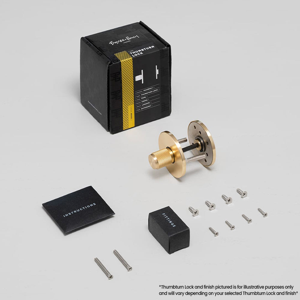 Buster and Punch UK Cross Thumbturn Lock - Available in Various Finishes