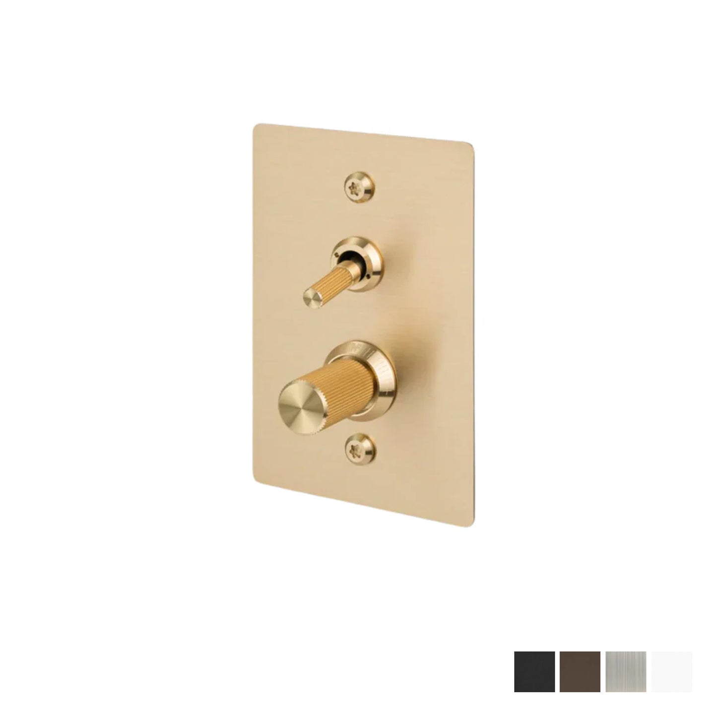 Buster & Punch 2G Toggle + Dimmer Vertical Linear - Available in Various Finishes
