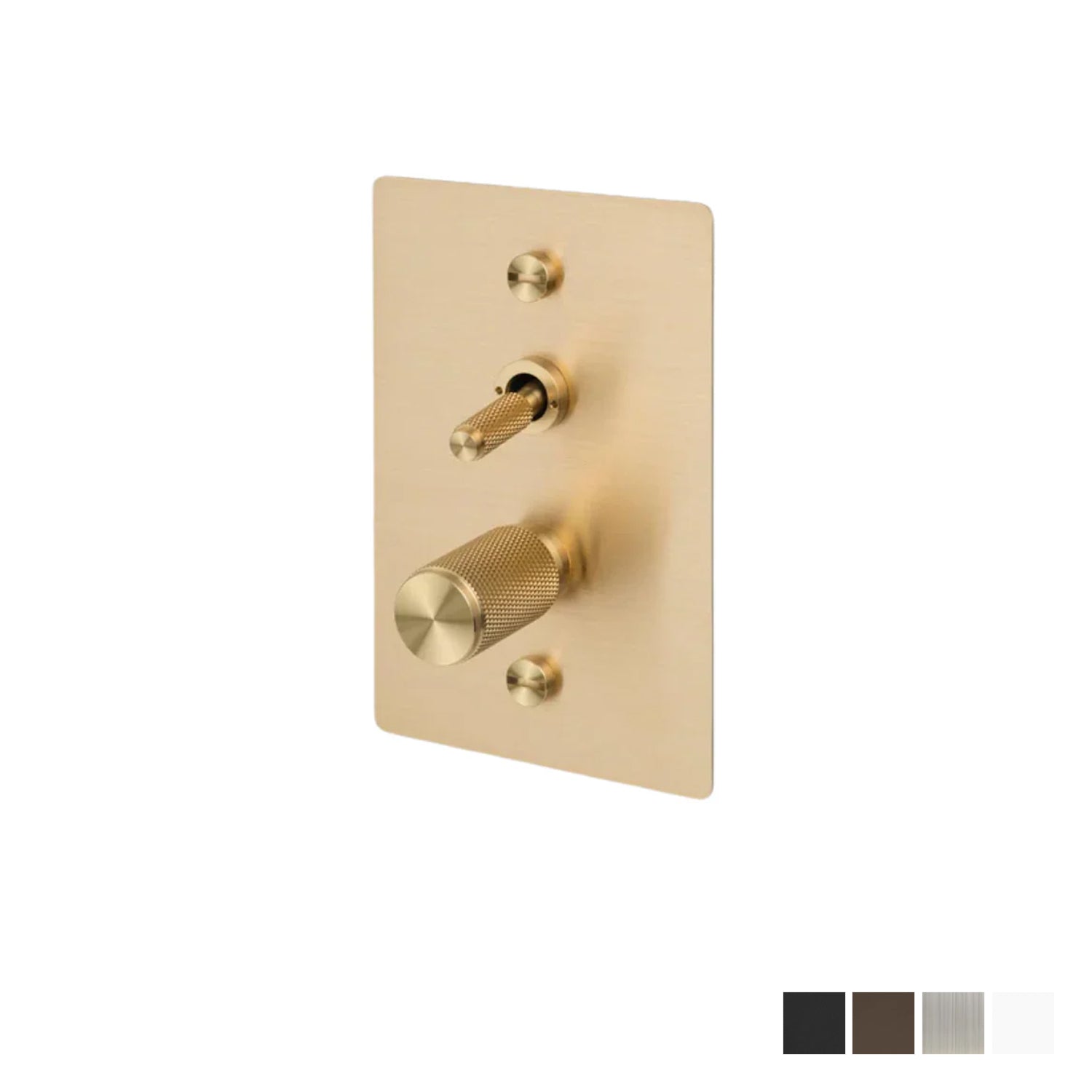 Buster & Punch 2G Toggle + Dimmer Vertical Cross - Available in Various Finishes