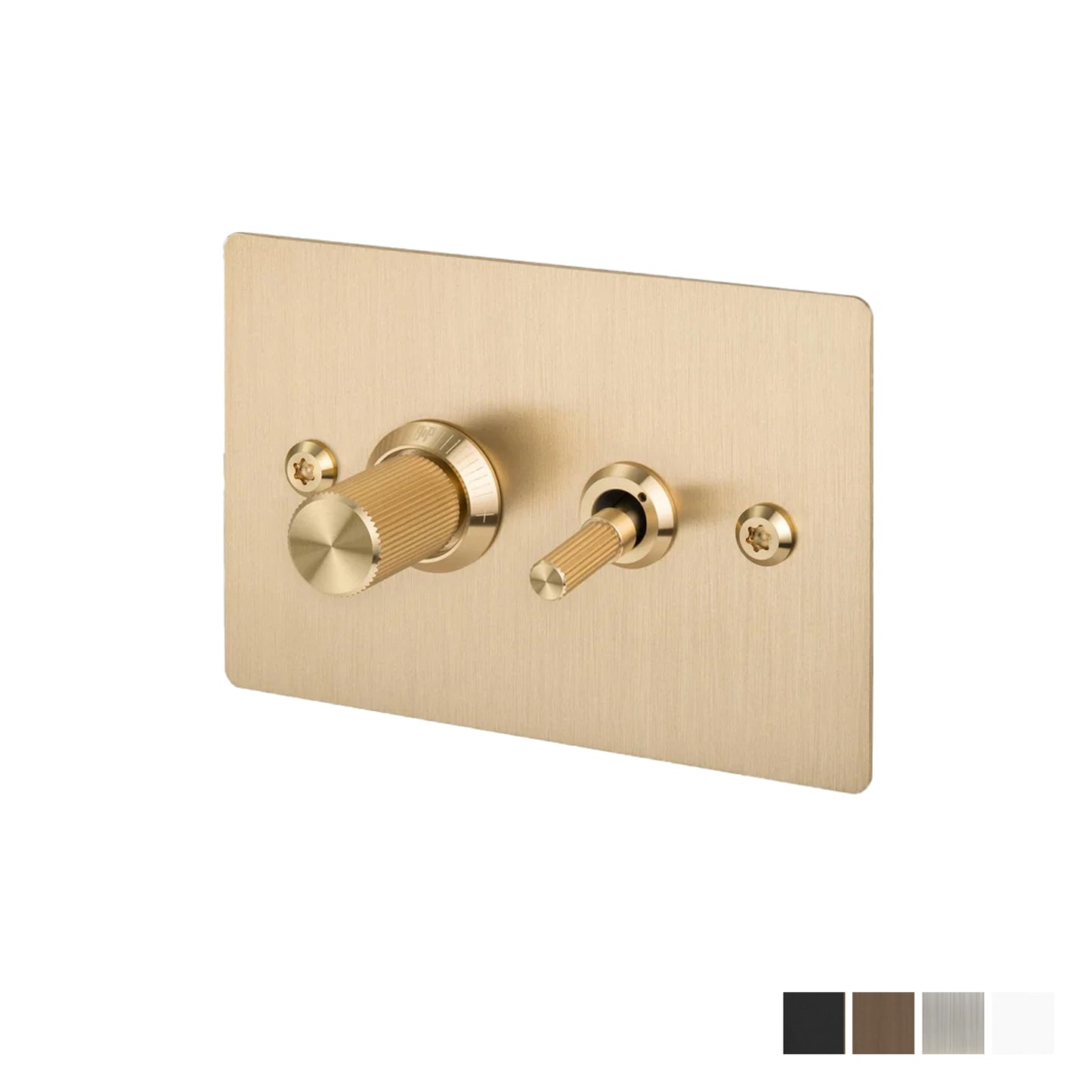 Buster & Punch 2G Toggle + Dimmer / 2-Way / Horizontal / Linear - Available in Various Finishes