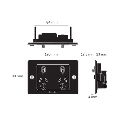 Buster and Punch 2G GPO Socket - Available in Various Finishes|BPZSC054162|BPZSC024165|BPZSC454164|BPZSC074163|BPZSC143568