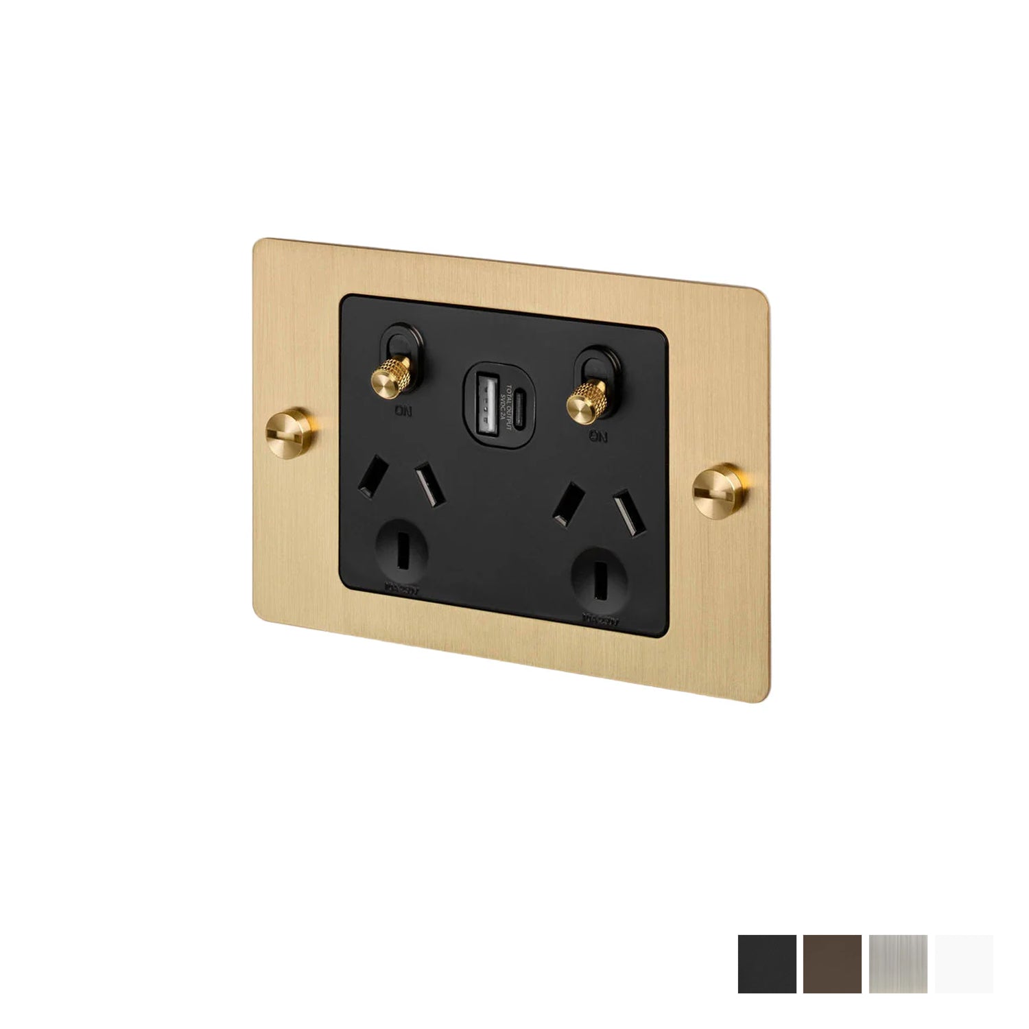 Buster and Punch 2G GPO Socket USB A + C - Available in Various Finishes