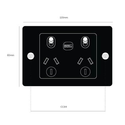 Buster and Punch 2G GPO Socket Outlet - Available in Various Finishes