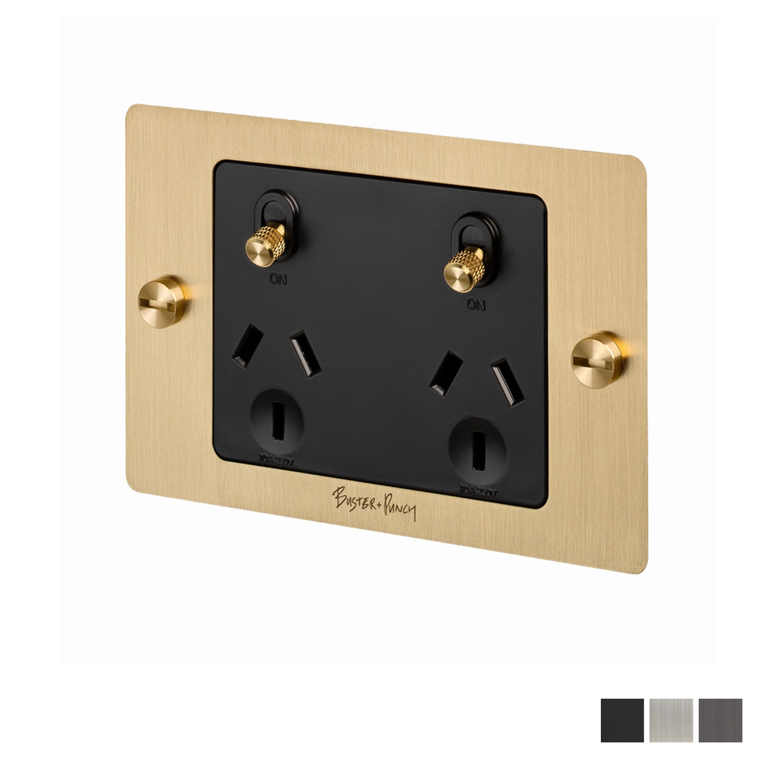 Buster and Punch 2G GPO Socket 1 USB - Available in Various Finishes