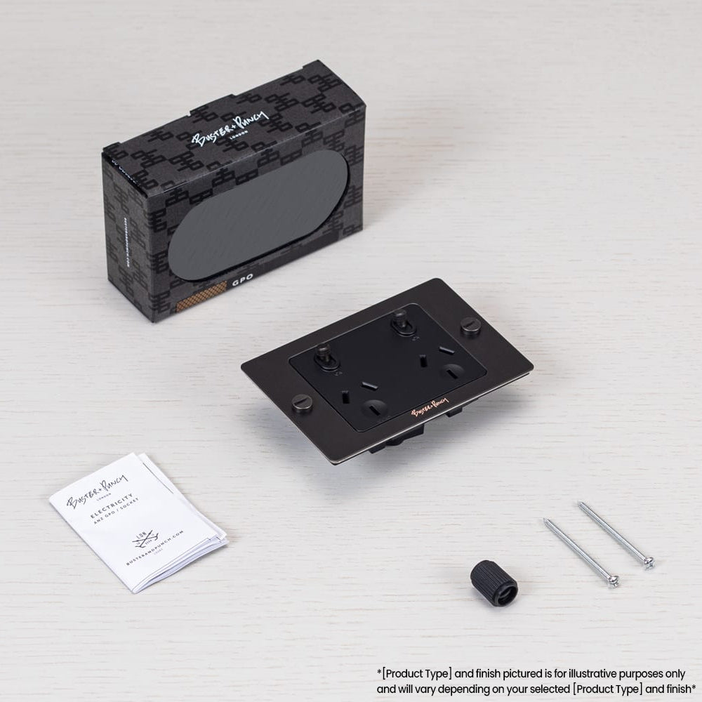 Buster and Punch 2G GPO Socket 1 USB - Available in Various Finishes