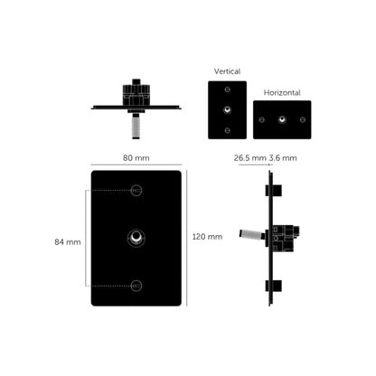 Buster and Punch 1G Toggle Vertical 3-Way Cross - Available in Various Finishes|BPZTG024491|BPZTG054492|BPZTG454493|BPZTG074494|BPZTG144495