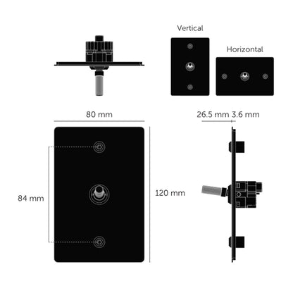 Buster & Punch 1G Toggle Vertical 3-Way Linear - Available in Various Finishes|BPZTG024496|BPZTG054497|BPZTG454498|BPZTG074499|BPZTG144500