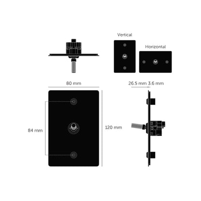 Buster & Punch 1G Toggle Vertical Retractive Linear - Available in Various Finishes|BPZTG024506|BPZTG054507|BPZTG454508|BPZTG074509|BPZTG144510