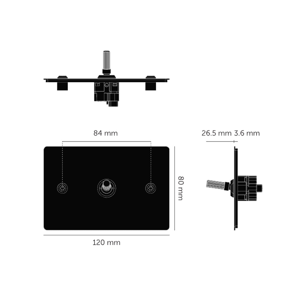Buster & Punch 1G Toggle Horizontal 3-Way Linear - Available in Various Finishes|BPZTG024526|BPZTG054527|BPZTG454528|BPZTG074529|BPZTG144530