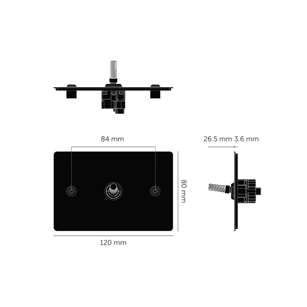 Buster and Punch 1G Toggle Horizontal 2-Way Linear - Available in Various Finishes|BPZTG024516|BPZTG054517|BPZTG454518|BPZTG074519|BPZTG144520