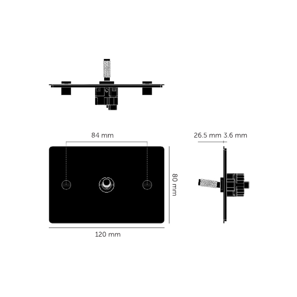 Buster and Punch 1G Toggle Horizontal 2-Way Cross - Available in Various Finishes|BPZTG024511|BPZTG054512|BPZTG454513|BPZTG074514|BPZTG144515