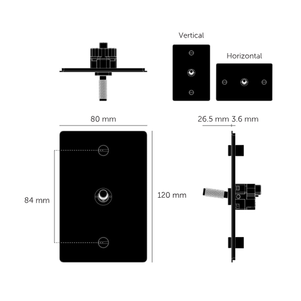 Buster and Punch 1G Toggle Vertical 2-Way Cross - Available in Various Finishes|BPZTG024097|BPZTG054098|BPZTG454099|BPZTG074100|BPZTG144101