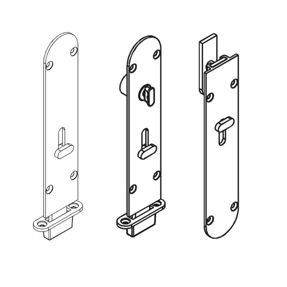 Brio Flush Bolt For Weatherfold 4s Folding Panel - Available in Various Function