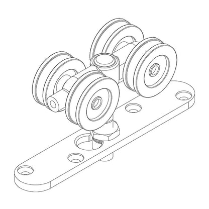 Brio Type 57 Nylon Hanger For Single Run 180KG Metal Panels - Available in Various Functions