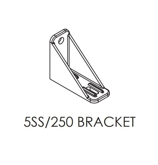 Brio 5SS250 Double Face Fitted Heavy Duty Bracket Cast Stainless Steel