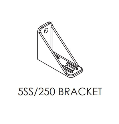 Brio 5SS250 Double Face Fitted Heavy Duty Bracket Cast Stainless Steel