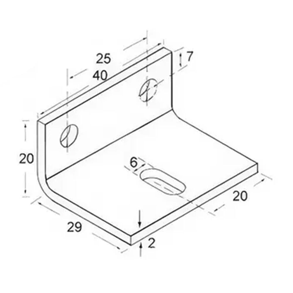 Brio Wall Fix Brackets with Fasteners Single Run Zinc Plated Pack of 5 91Z/5