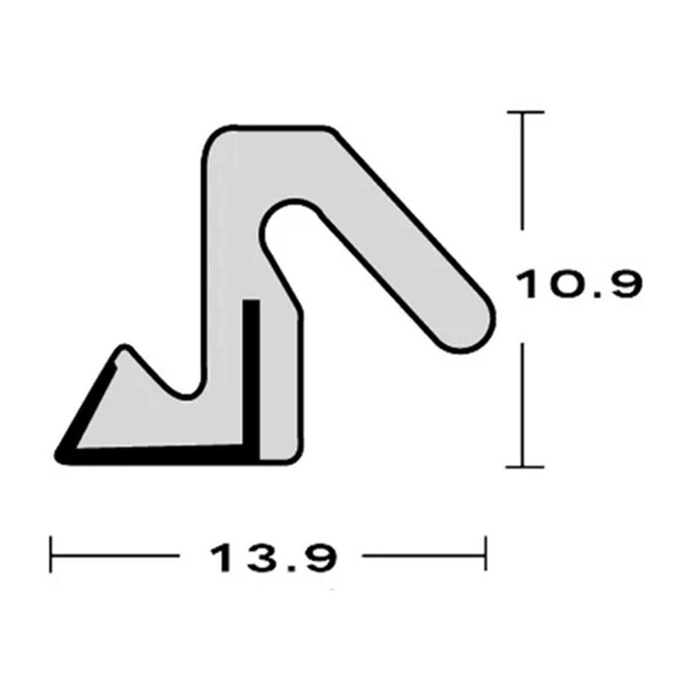 Brio Weatherfold 4s Frame Seal - Available in Various Finishes and Sizes