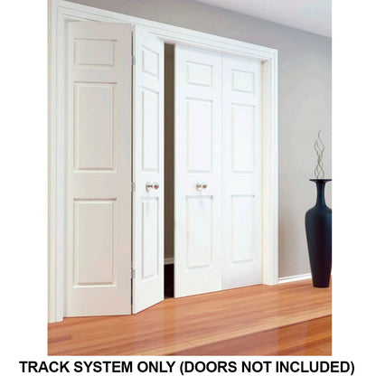 Brio Bi-Folding Door Track System For 16KG Top Guided Interior Panels - Available in Various Sizes