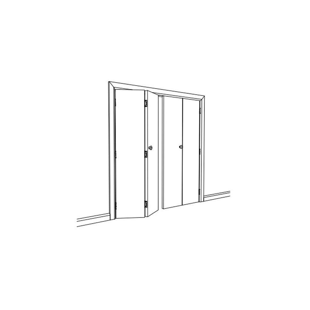 Brio Bi-Folding Door Track System For 16KG Top Guided Interior Panels - Available in Various Sizes