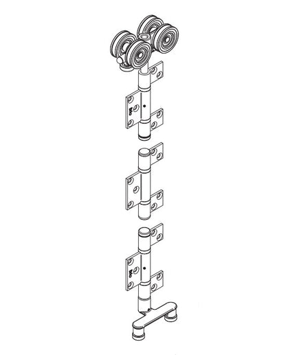 Brio Intermediate Hanger Set BWS4-100C For Weatherfold 4s 100KG CS Bearing