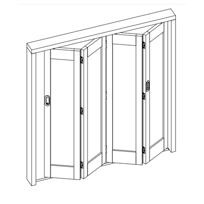 Brio Pivotfold 35 Door Folding Track System for Top Hung Interior Folding Partitions