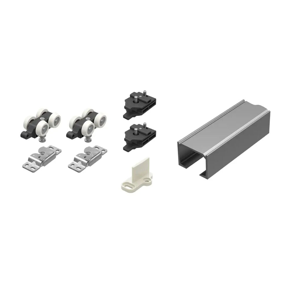 Brio Quick Run 120 Surface Mount Sliding Door Track Set - Available in Various Sizes