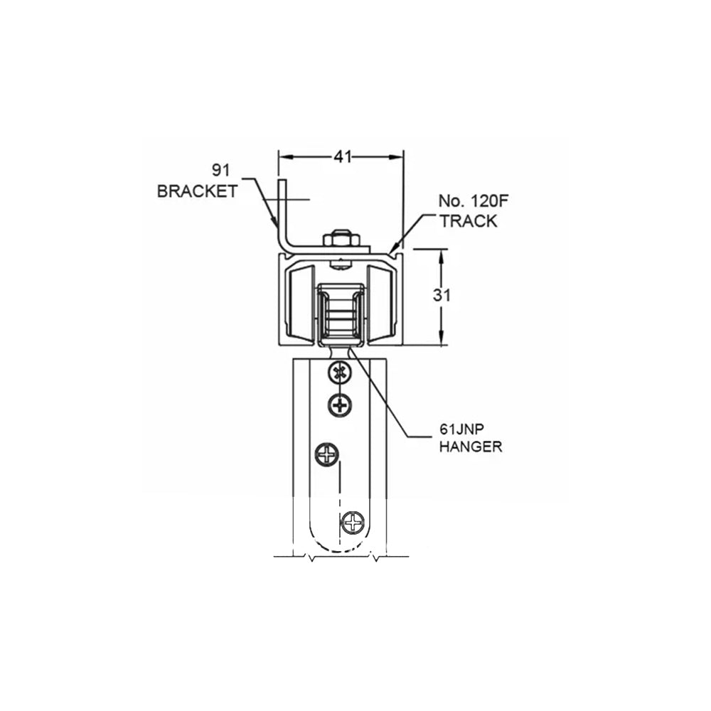 Brio Quick Run 120 Kit Set with Zero Clearance Door Hanger and Clip Stops