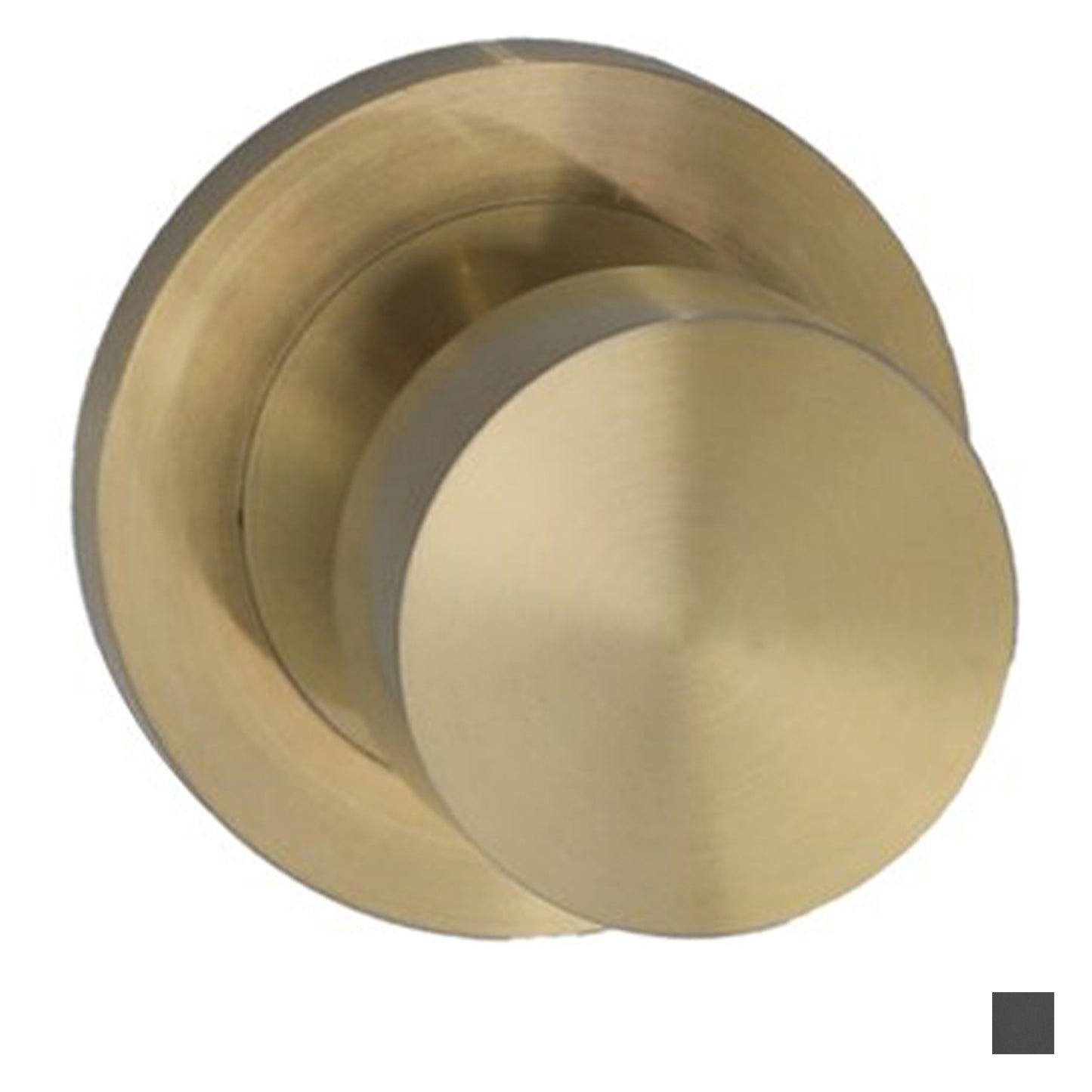 Builders Choice Flat Face Knob on Rose Passage Set 73mm - Available in Various Finishes
