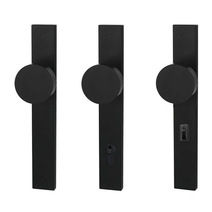 Builders Choice Long Plate Flat Face Knob 225mm Black - Available in Various Functions