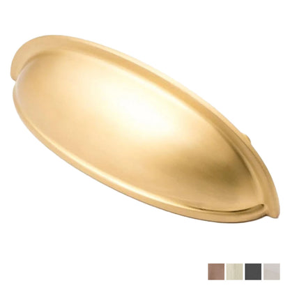 Castella Decade Cabinet Cup Pull Handle - Available in Various Finishes and Sizes
