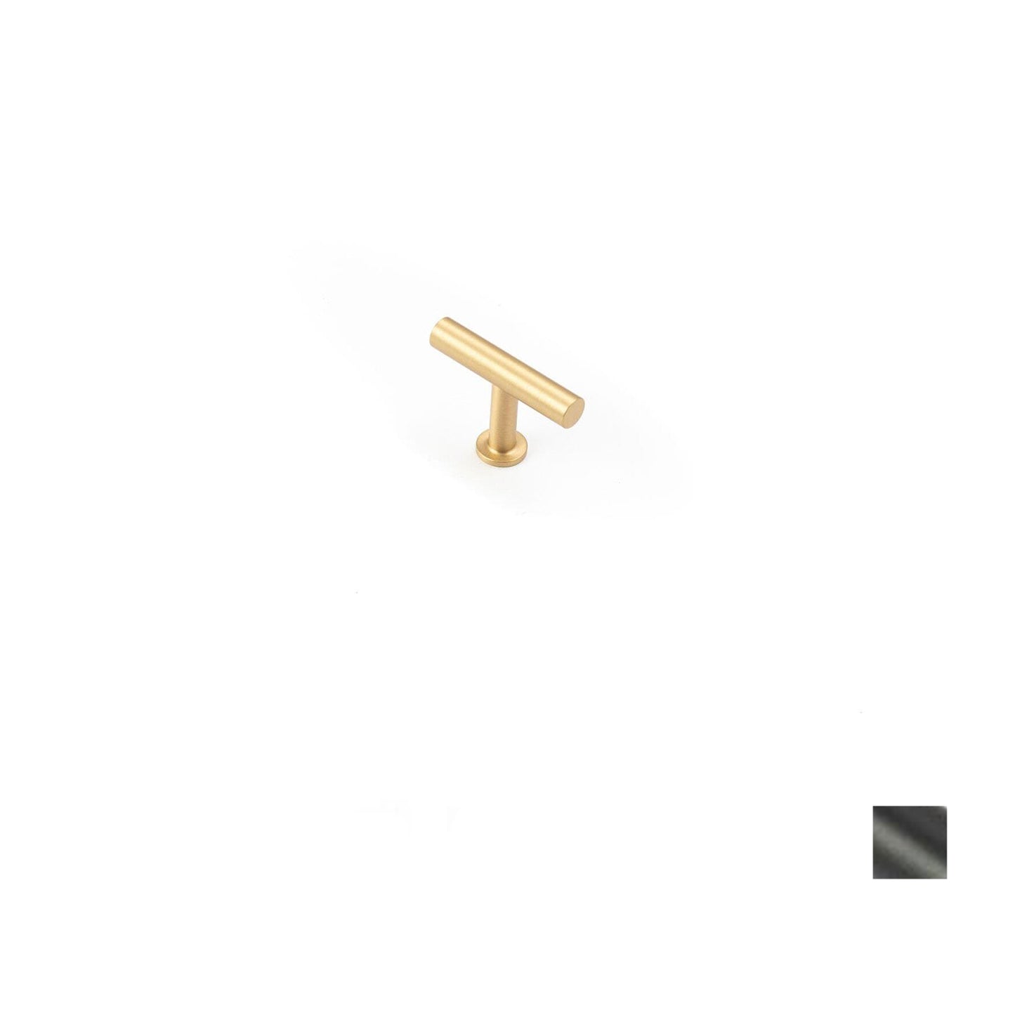 Castella Strand Solid Brass T-Bar Handle 50mm - Available in Matt Black and Satin Brass