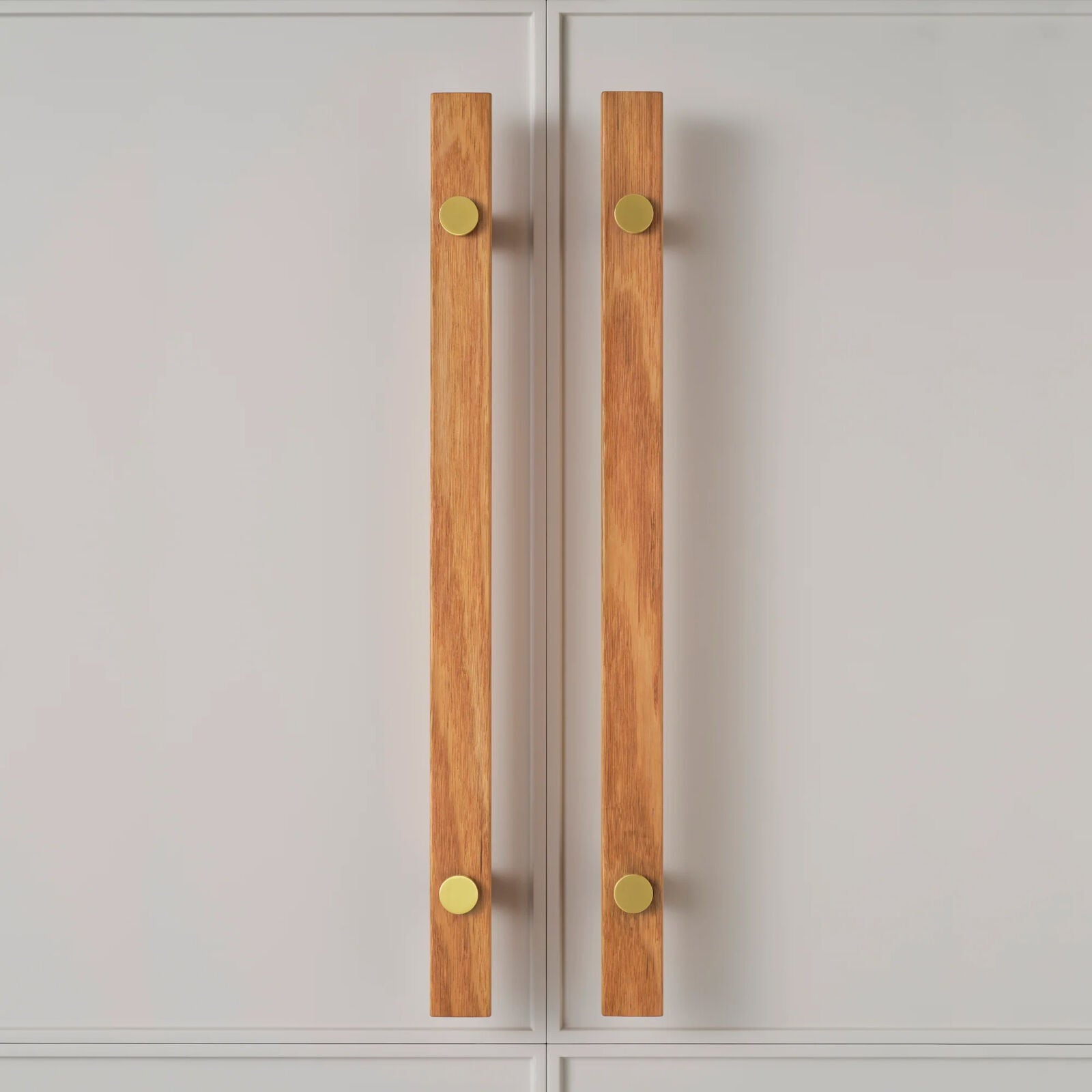 Castella Hydrowood Entrance Handle with Face Caps - Available in Various Finishes, Fixings and Sizes