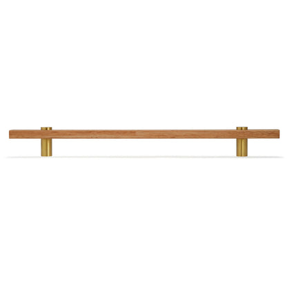 Castella Hydrowood Entrance Handle with Face Caps - Available in Various Finishes, Fixings and Sizes