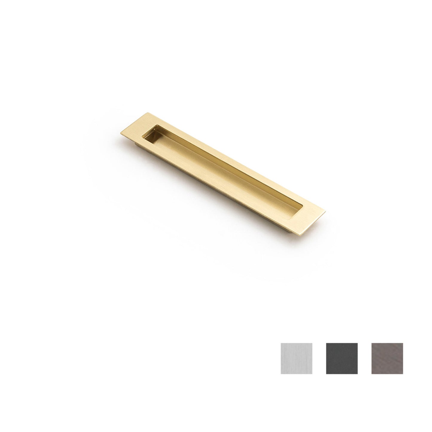 Castella Slate Cabinet Recessed Pull - Available in Various Finishes and Sizes