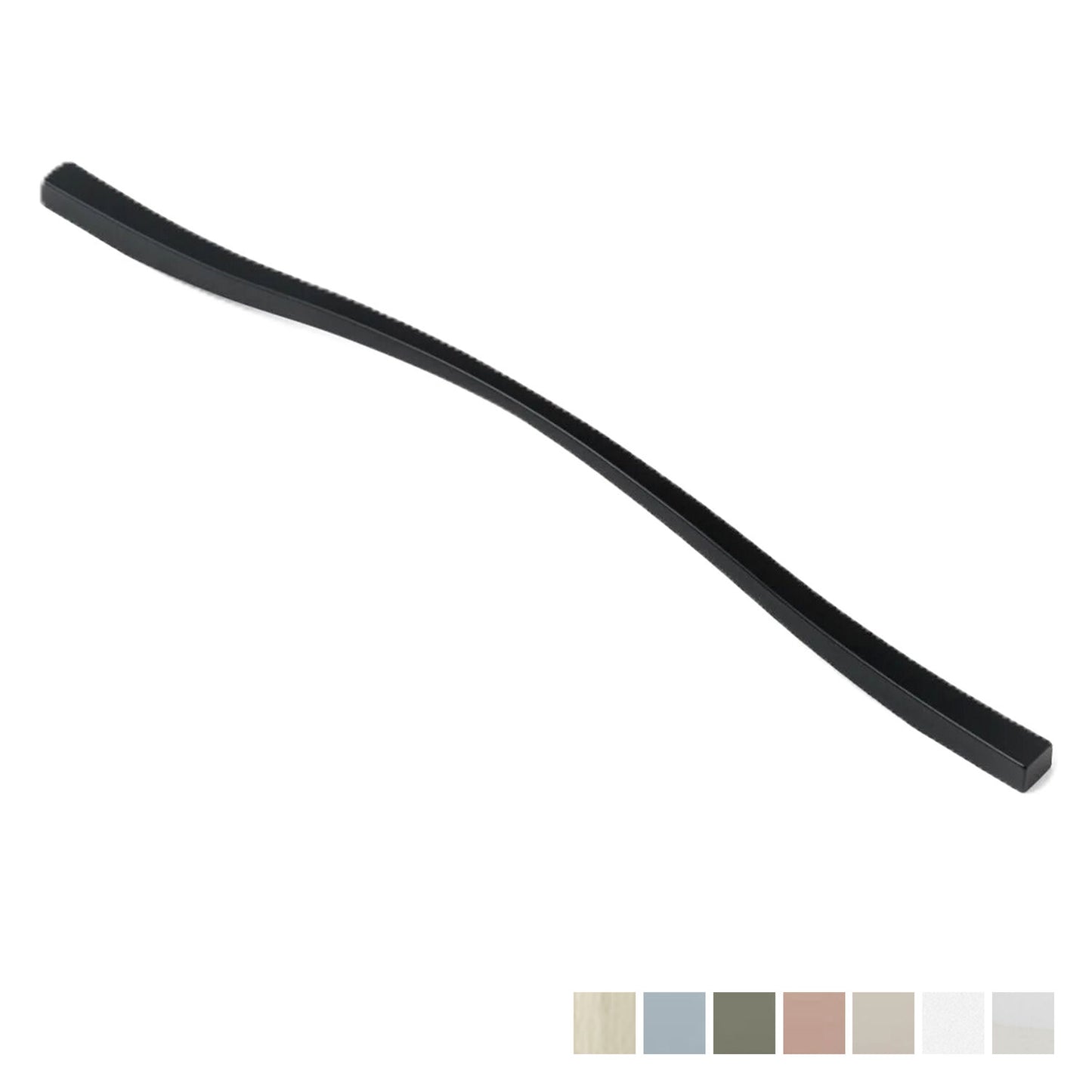Castella Dune Cabinet Curved Wave Handle - Available in Various Finishes and Sizes