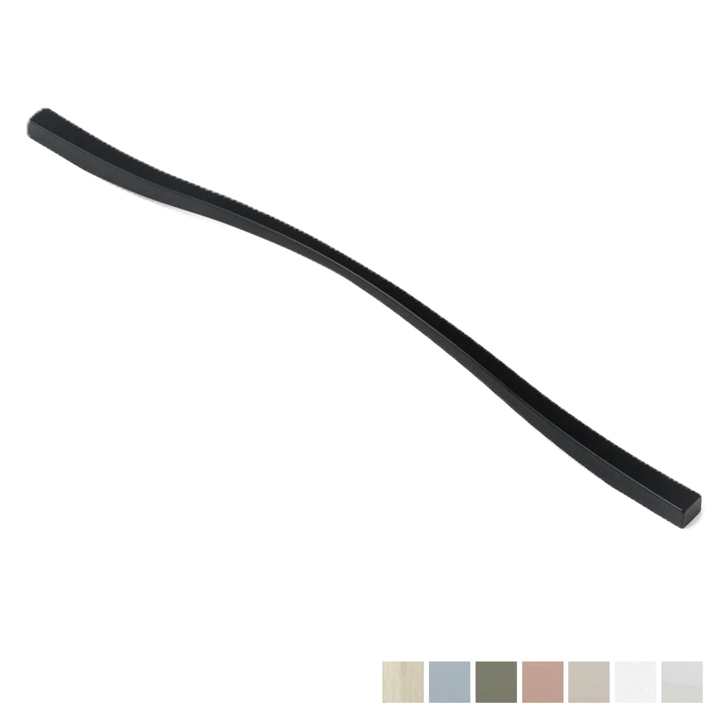 Castella Dune Cabinet Curved Wave Handle - Available in Various Finishes and Sizes