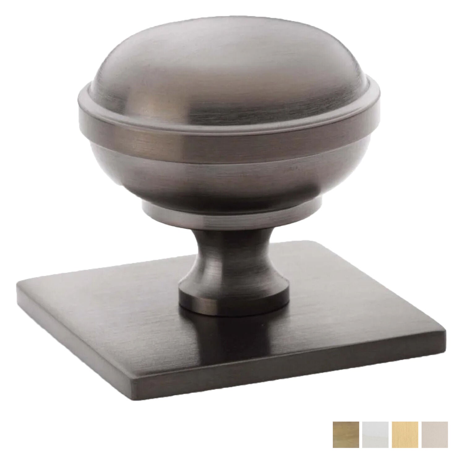 Castella Hastings Cabinet Knob on Backplate 34mm - Available in Various Finishes
