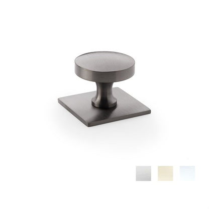 Castella Hastings Cabinet Knob on Backplate 38mm - Available in Various Finishes