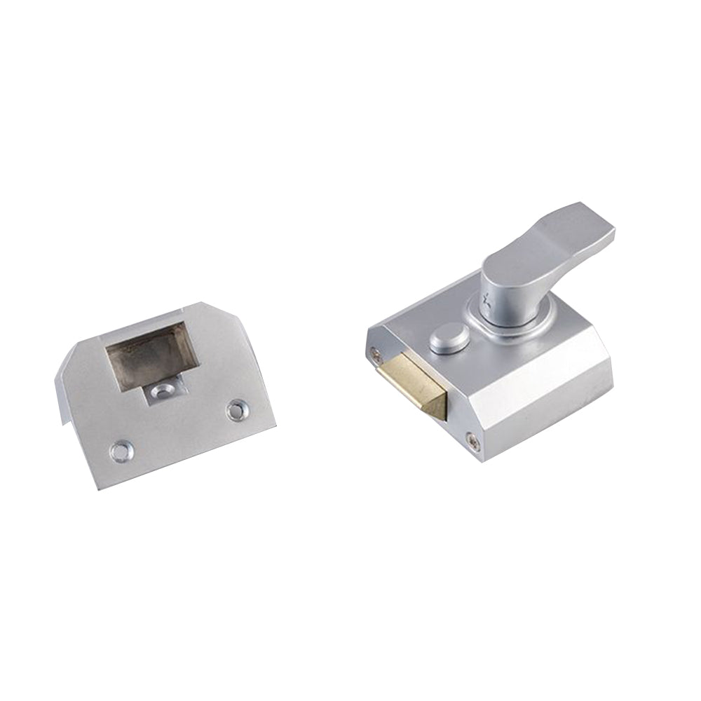 Carlisle Eurospec Rim Cylinder Nightlatch 40mm Backset Satin Chrome RCN8240SC