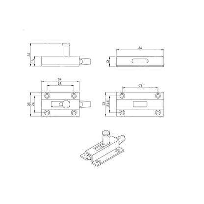 Carlisle Eurospec Aluminium Toilet Indicator Bolt SAAIND
