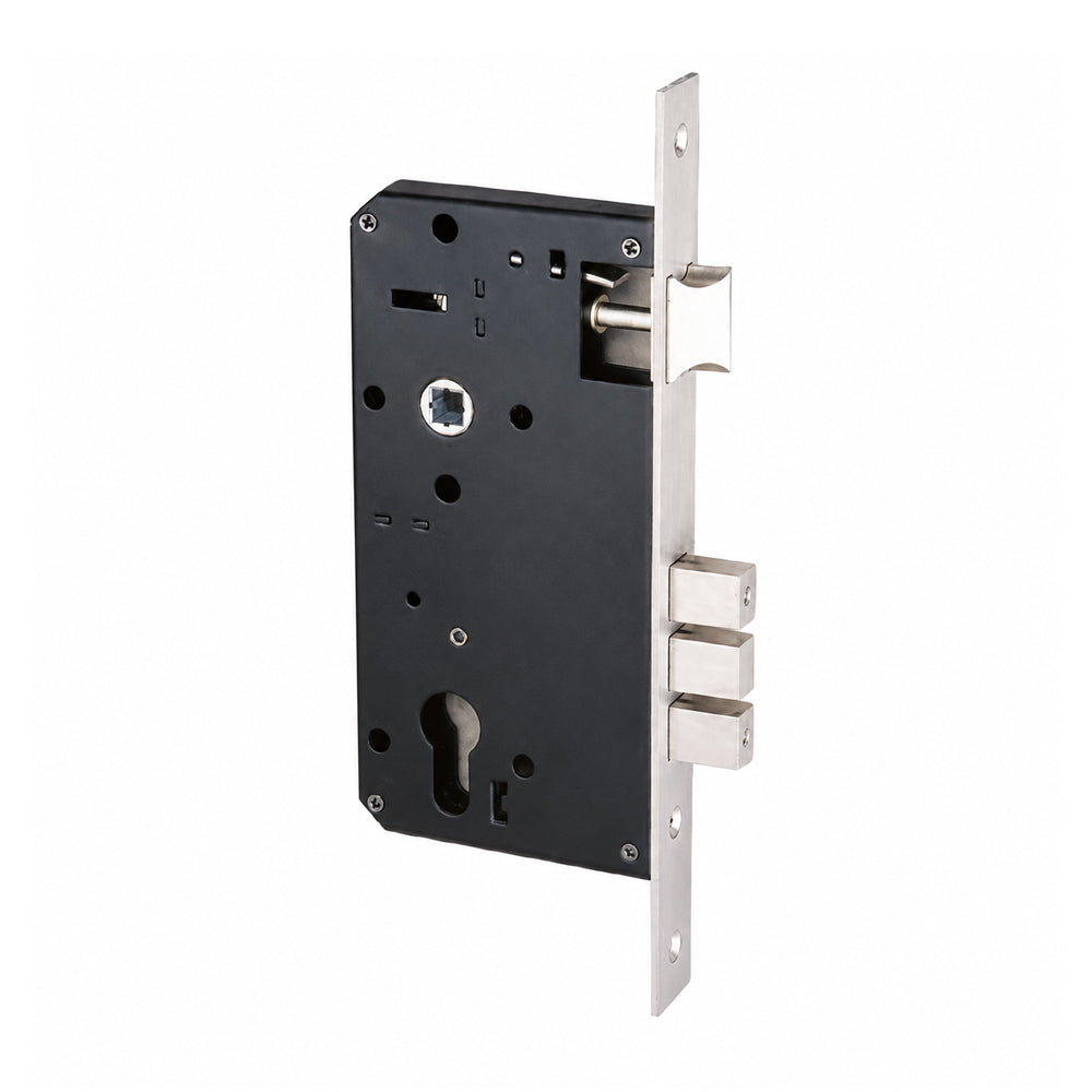 Architec Mortise Lock CTC 85mm Brushed Satin Chrome- Available in Various Backset Size