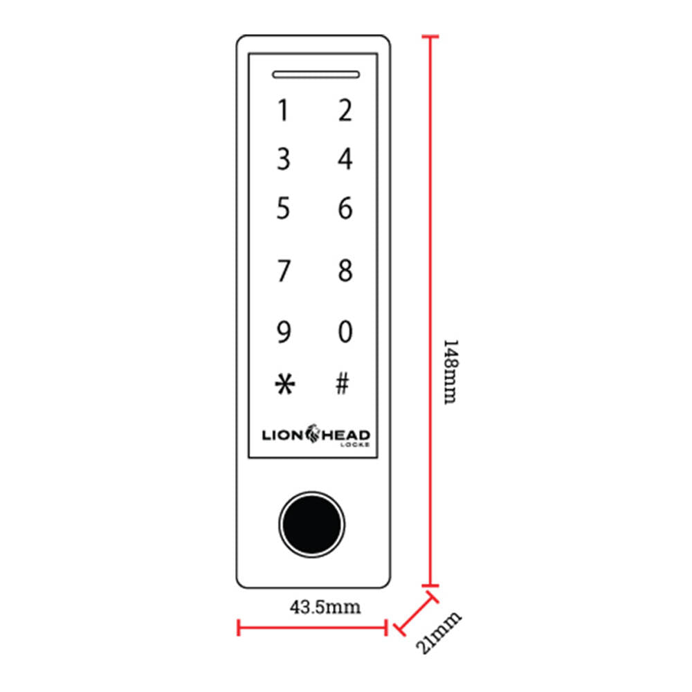 Lion Head Titan Slim Bluetooth Keypad LHL-KP4-TITAN