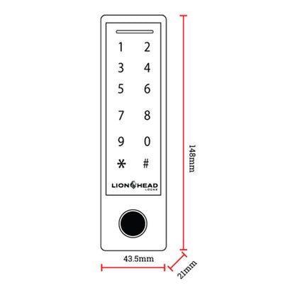 Lion Head Titan Slim Bluetooth Keypad LHL-KP4-TITAN