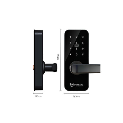 McGrath Windsor Digital Door Lock Fire Rated Black ML-WINDSOR