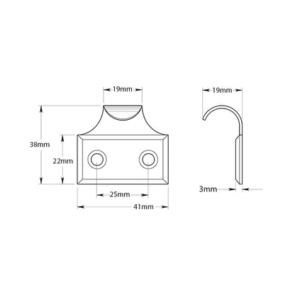 Deltana Window Sash Lift - Available in Various Finishes