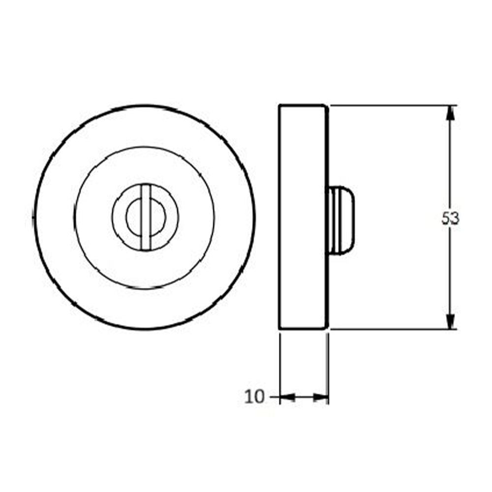 Dormakaba Emergency Release Escutcheon 54mm x 12mm - Available in Various Finishes