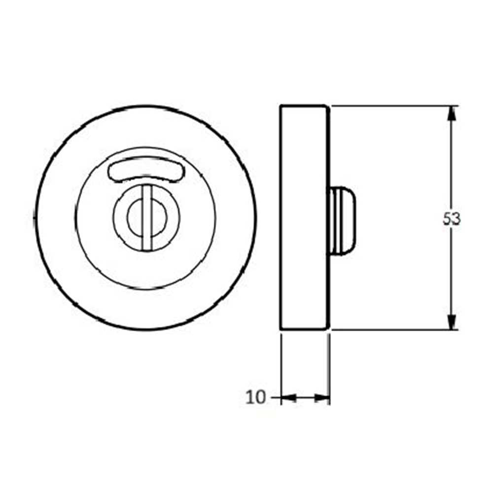 Dormakaba 4309 Indicating Emergency Release Escutcheon 54MM - Available in Various Finishes