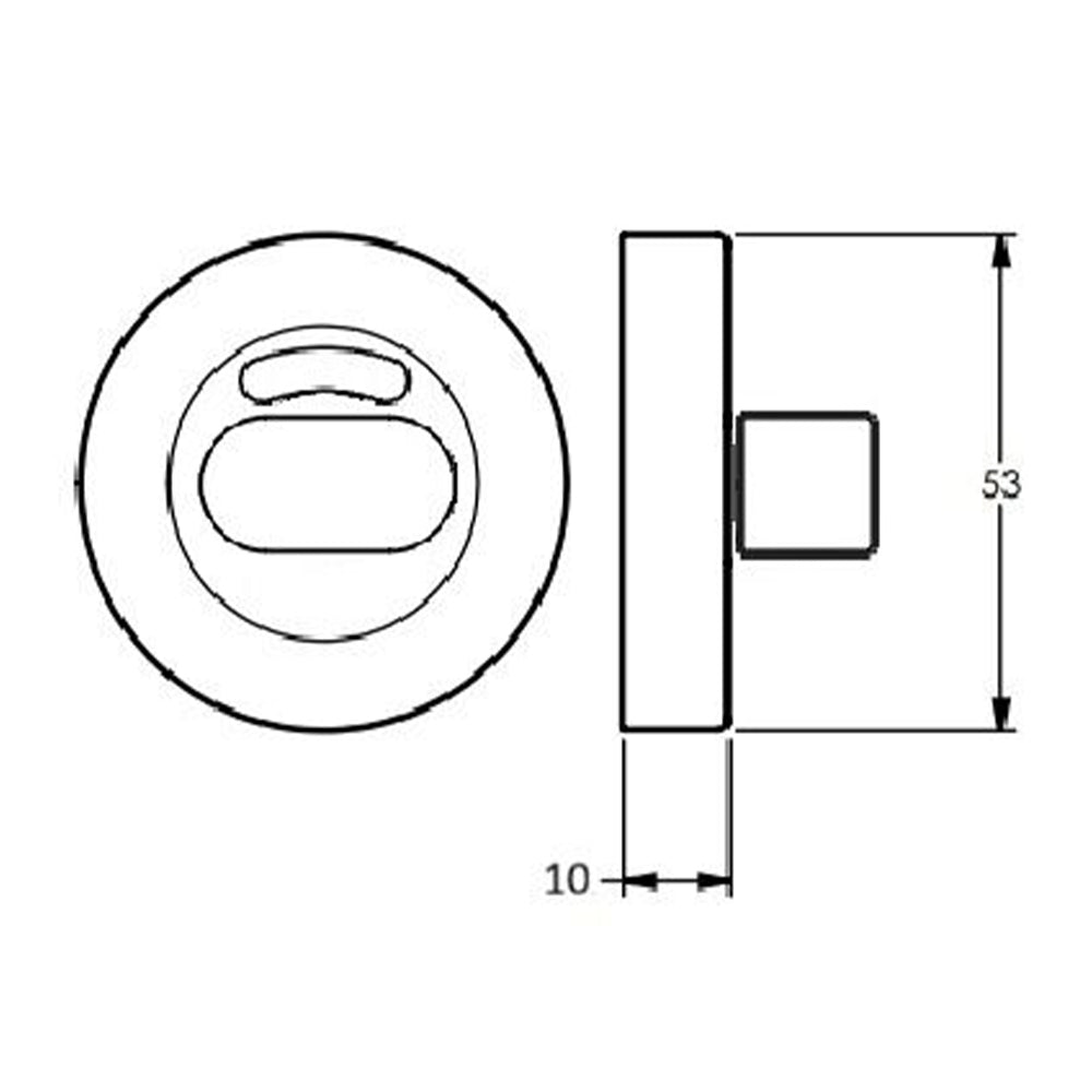 Dormakaba 4312 Indicating Disabled Turn Snib 54mm -  Available in Various Finishes